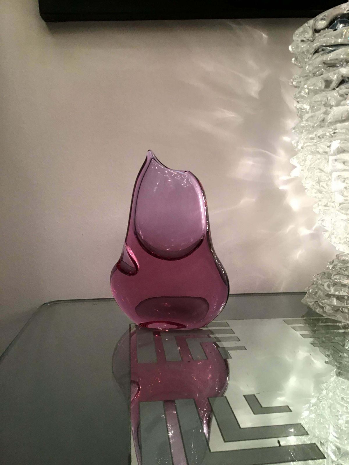 Seguso Vase Murano Glass 1950 Italy photo furniture