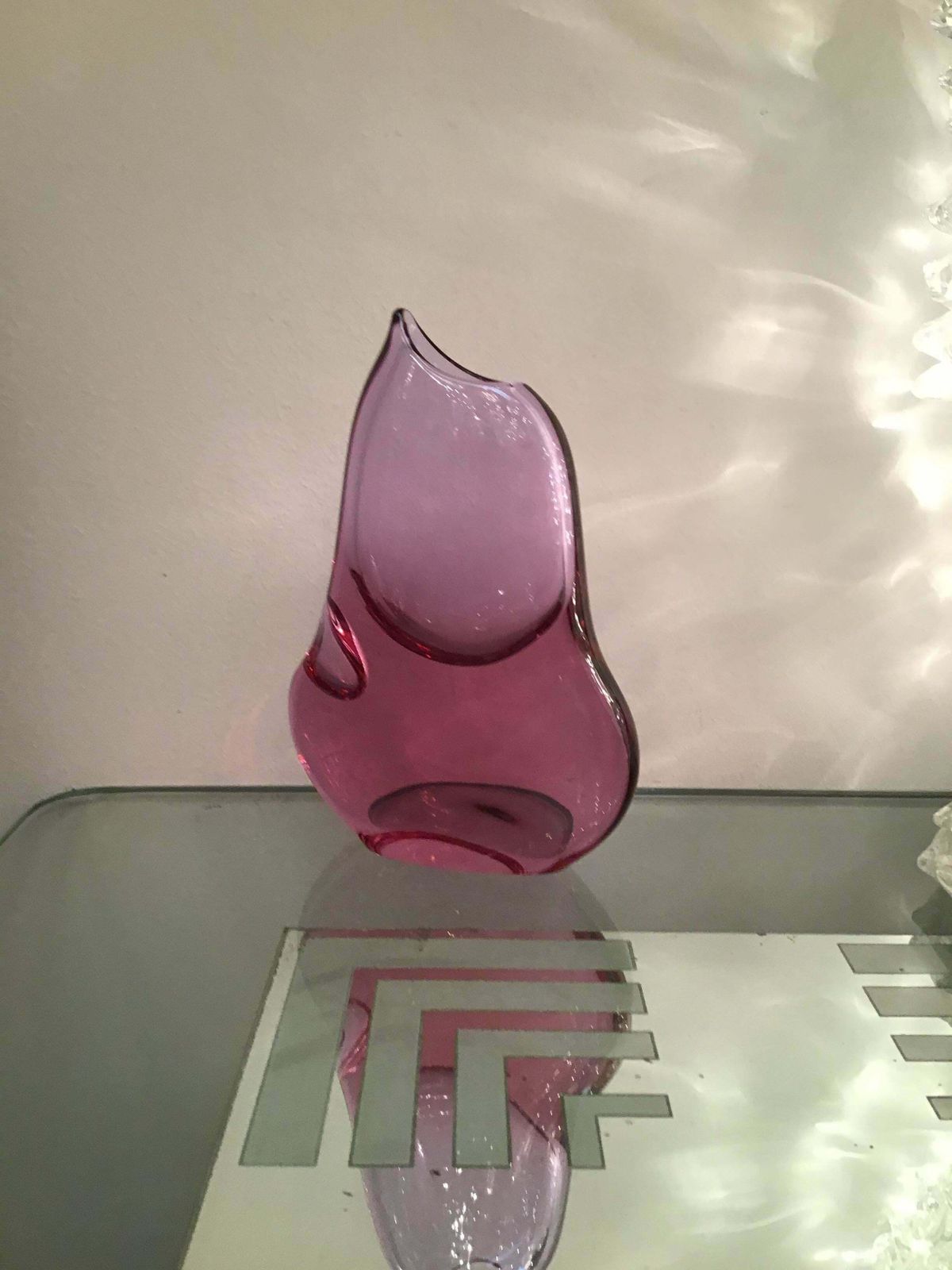 Seguso Vase Murano Glass 1950 Italy photo buy