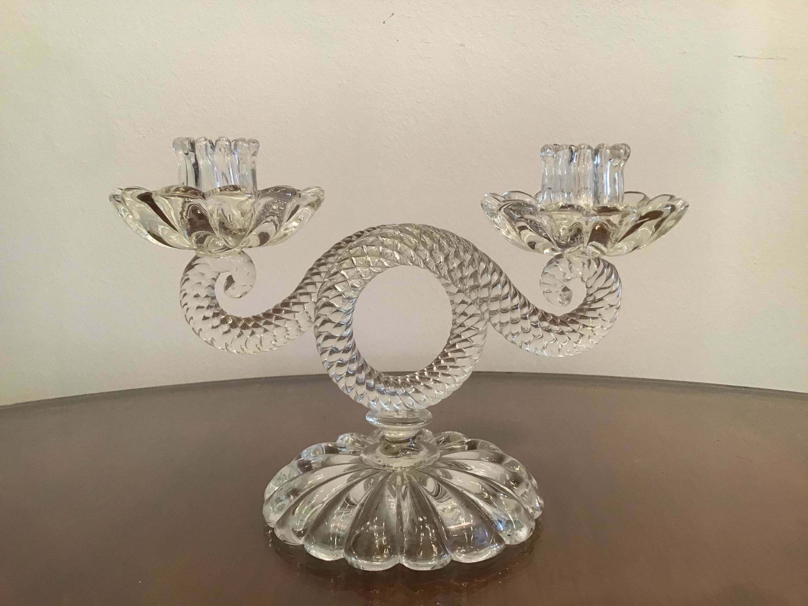 Seguso Candleholder Murano Glass 1930 Italy photo for sale