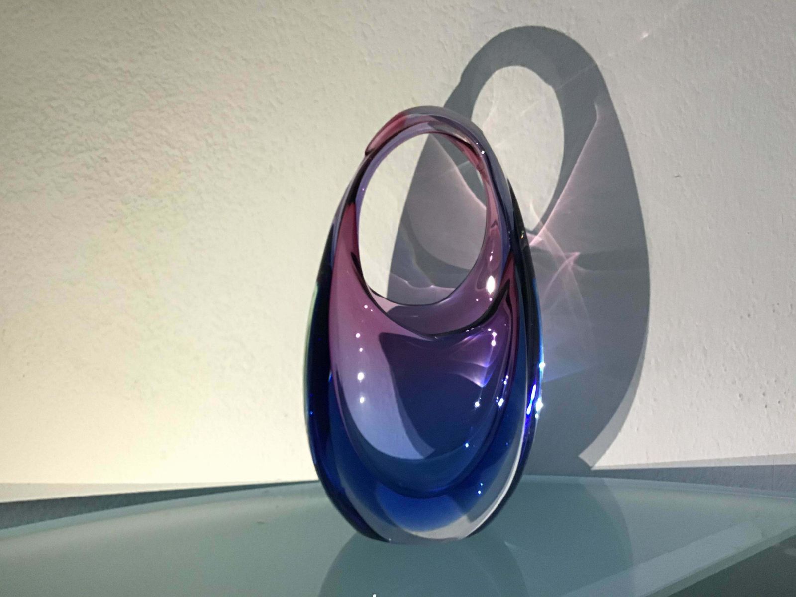 Flavio Poli Vase Murano Glass 1950 Italy photo furniture