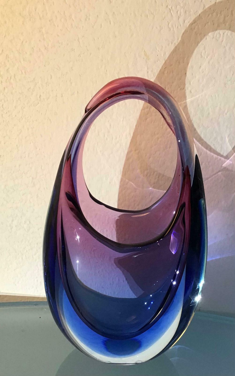 Flavio Poli Vase Murano Glass 1950 Italy photo for sale