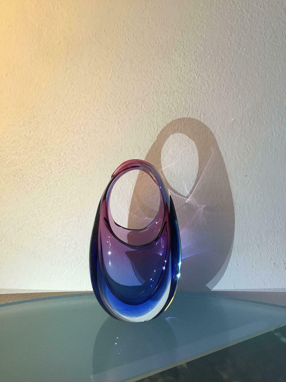 photo furniture Flavio Poli Vase Murano Glass 1950 Italy