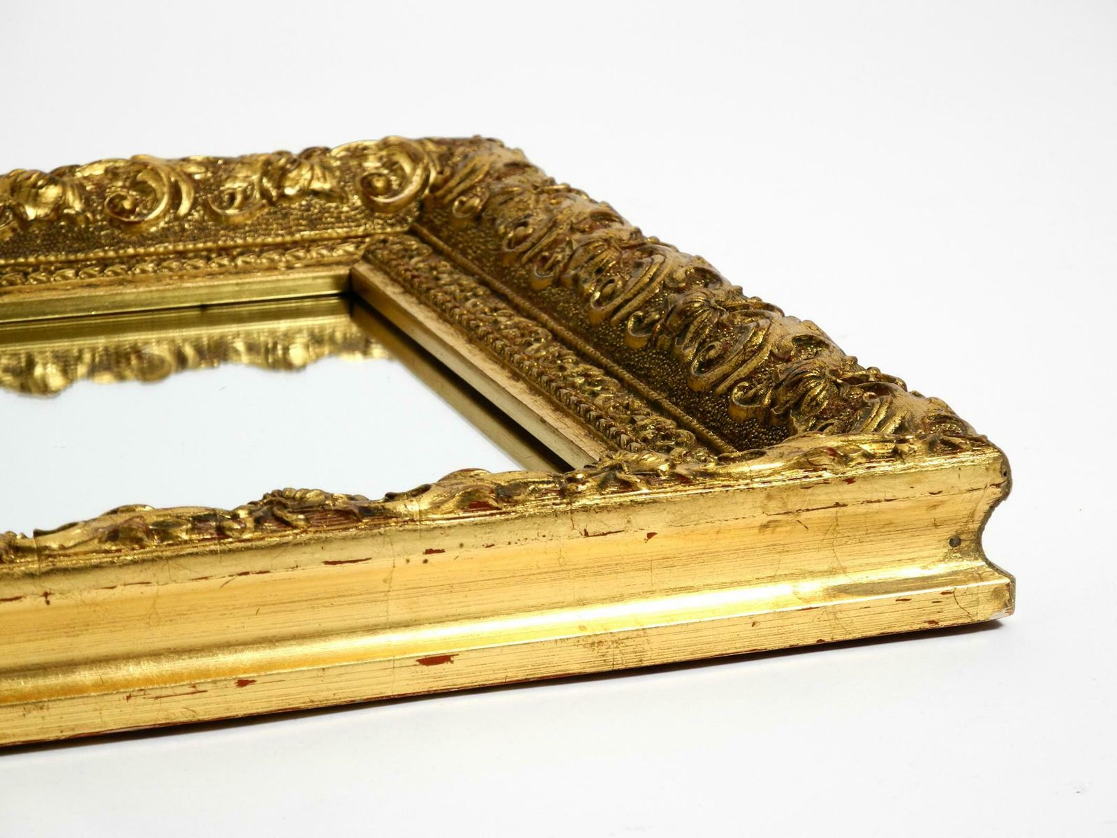 Beautiful Wall Mirror From Italy With An Ornate, Gold Plated Frame photo 591.0