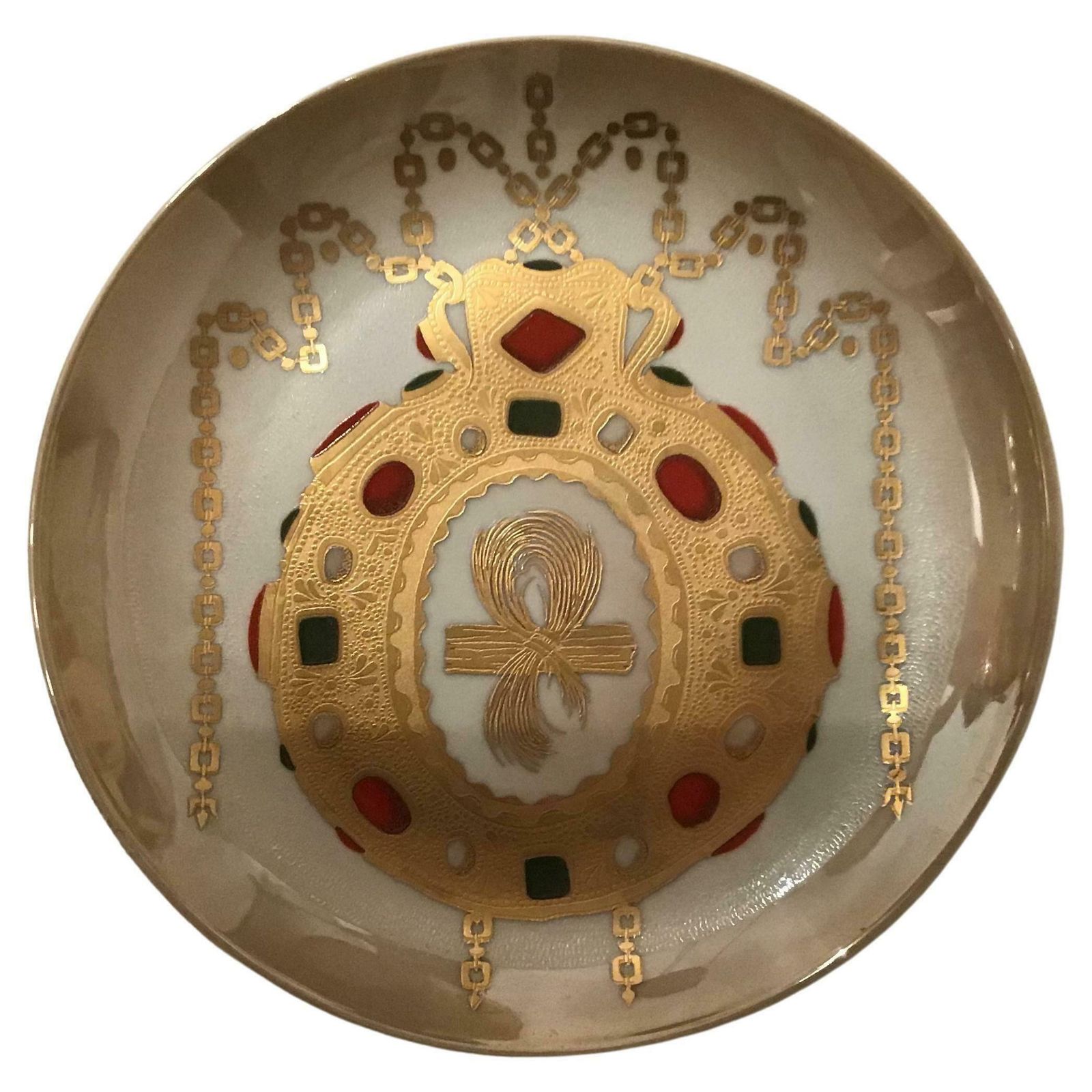 Morbelli Porcelain Wall Plate “Talismano Di Carlo Magno”, 1988, Italy