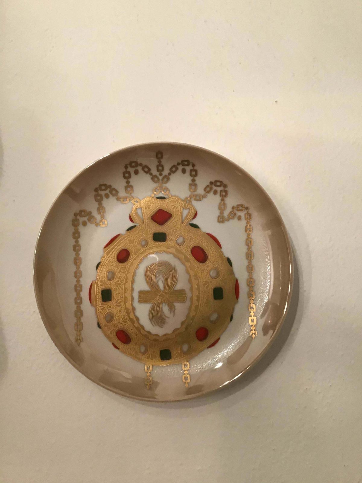 photo buy Morbelli Porcelain Wall Plate “Talismano Di Carlo Magno”, 1988, Italy