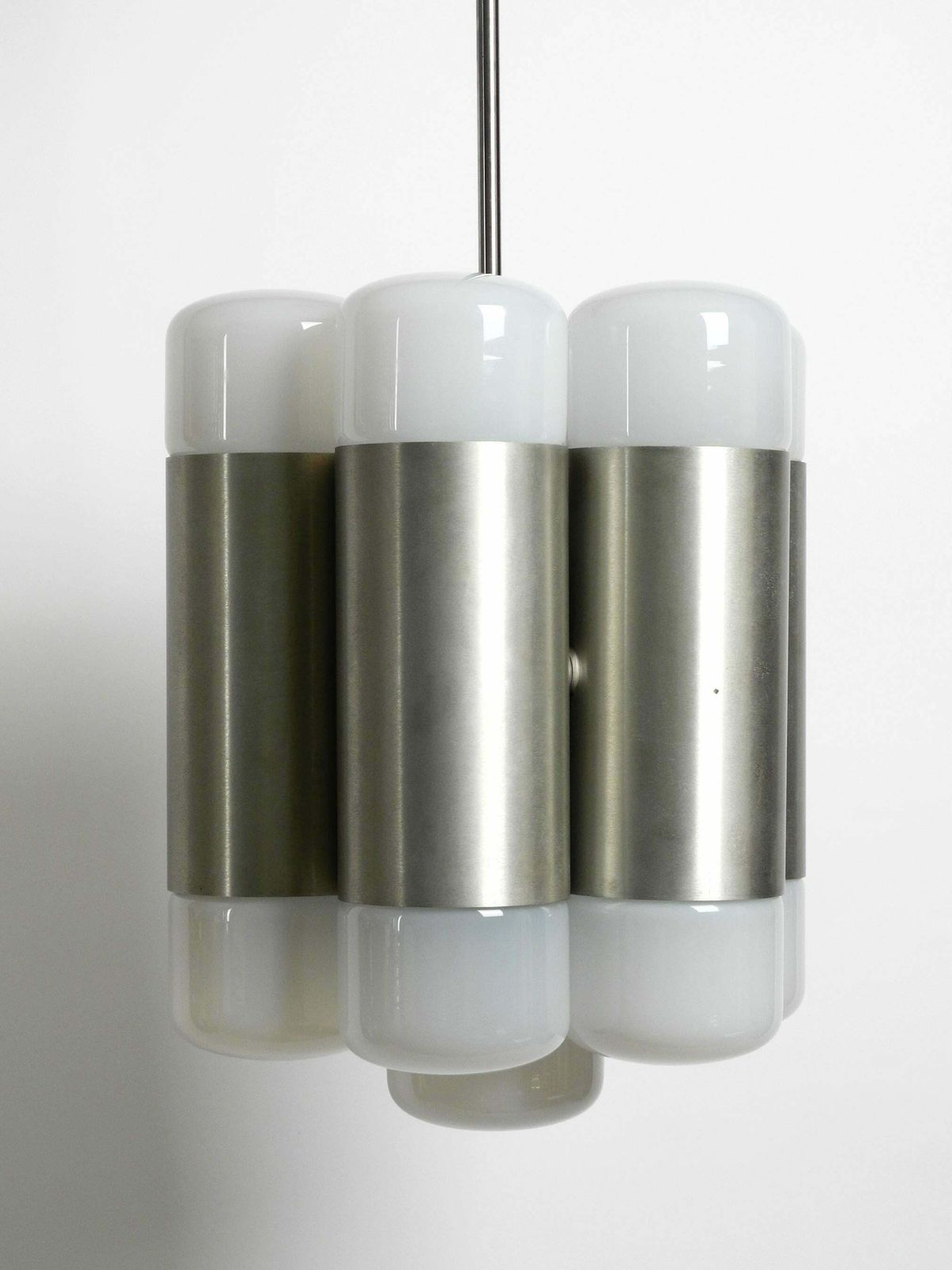 Lighting Large Italian 1960s Space Age Ceiling Lamp With 13 Glasses By Goffredo Reggiani photo