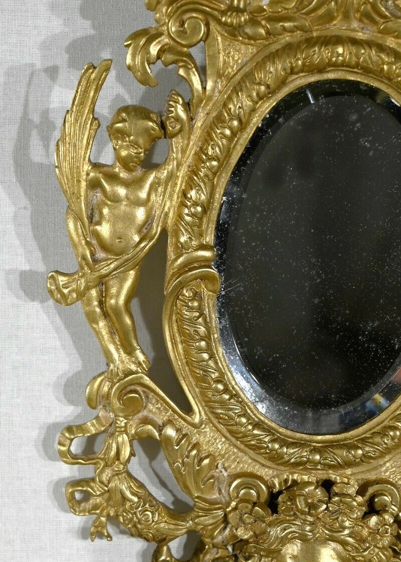 1002.19 Pair Of Wall Sconces In Gilt Bronze, Napoleon III Period   Mid 19th Century photo