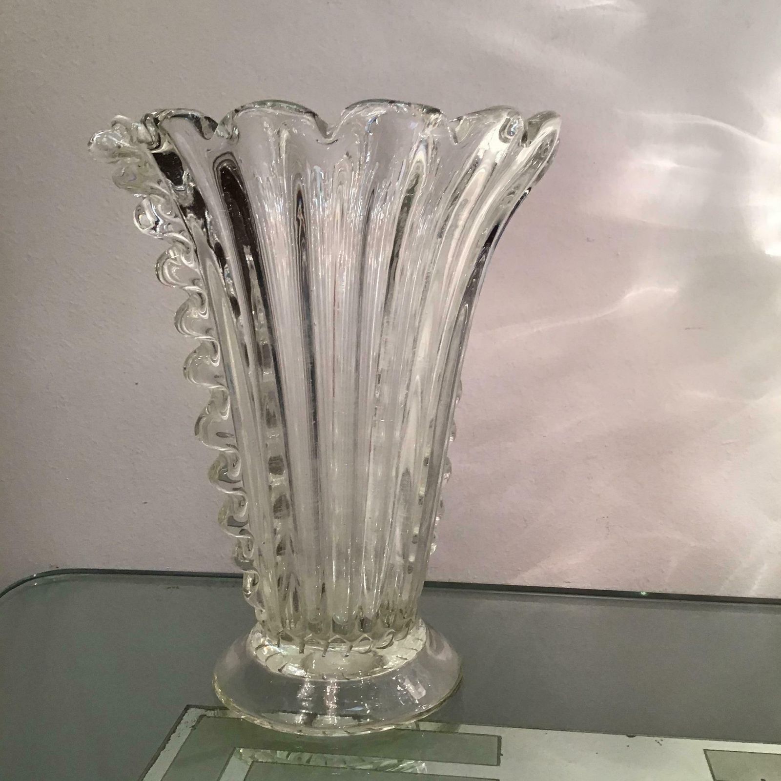 Barovier E Toso Vase Murano Glass, 1940, Italy photo 1627.0