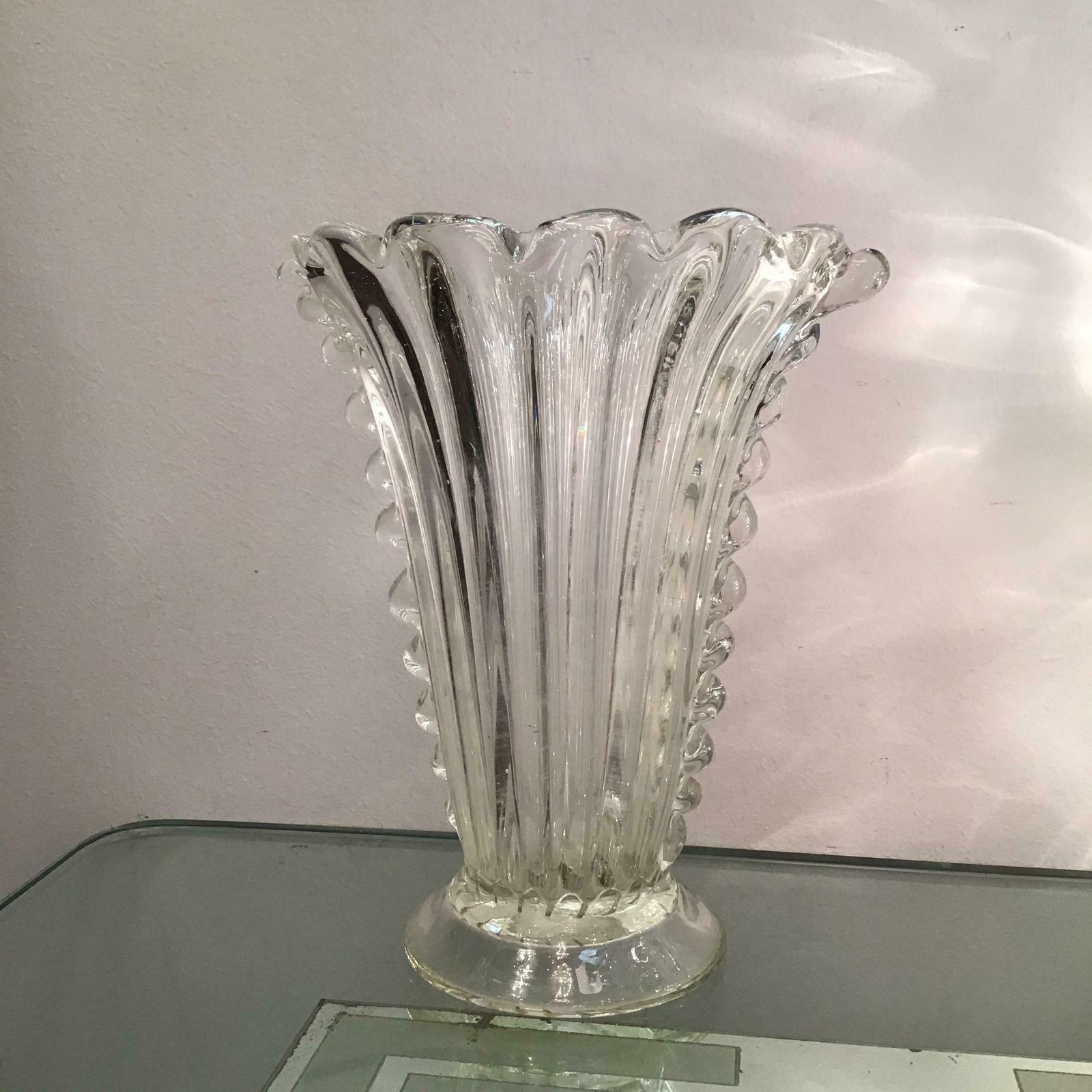Barovier E Toso Vase Murano Glass, 1940, Italy photo buy