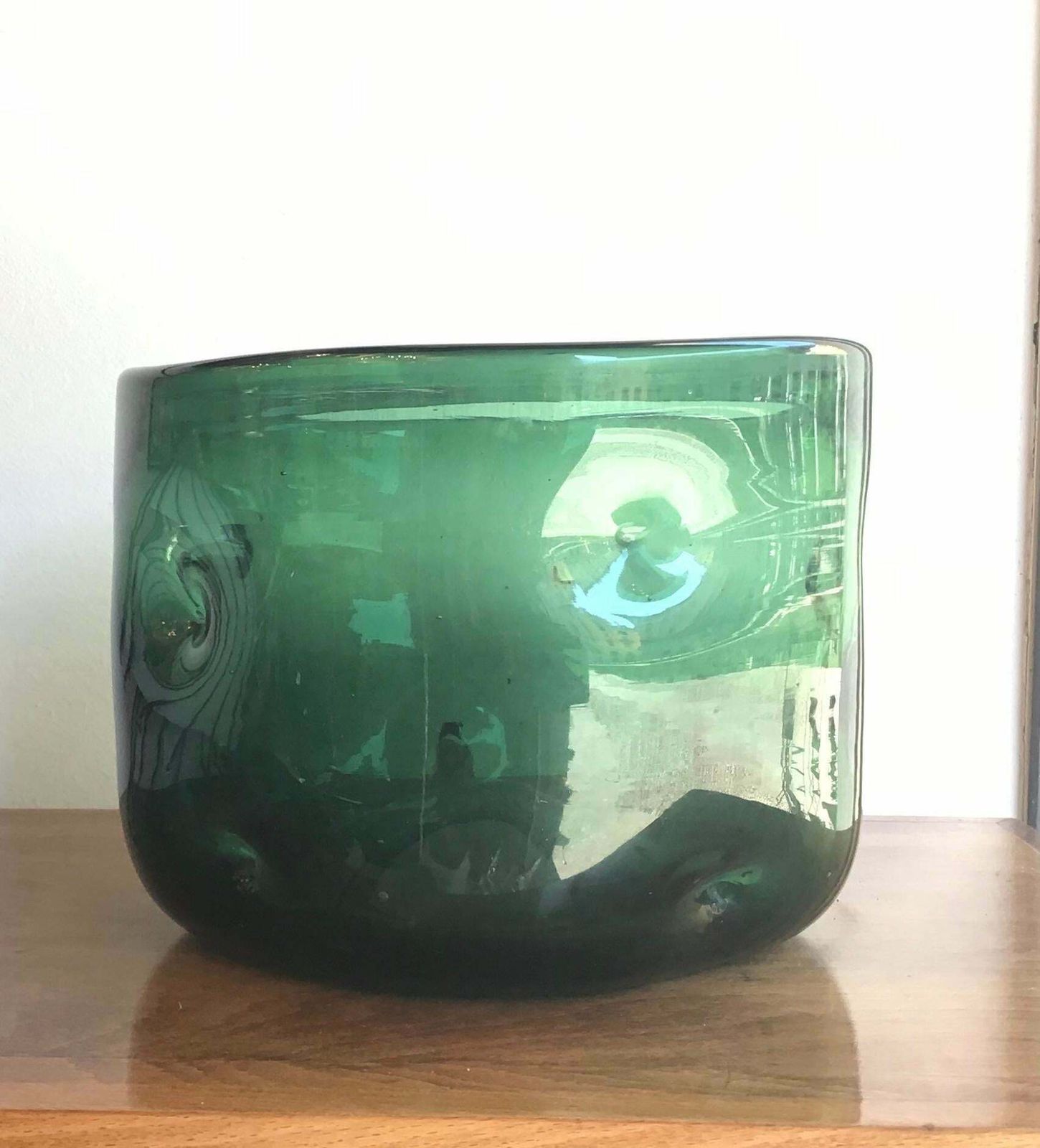 photo furniture Empoli Vase Blown Glass Green, 1955, Italy