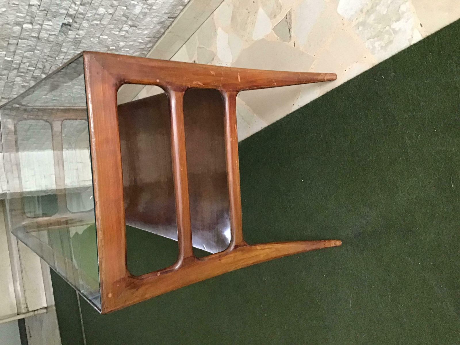 Paolo Buffa Coffee Table Wood Glass 1950, Italy photo buy