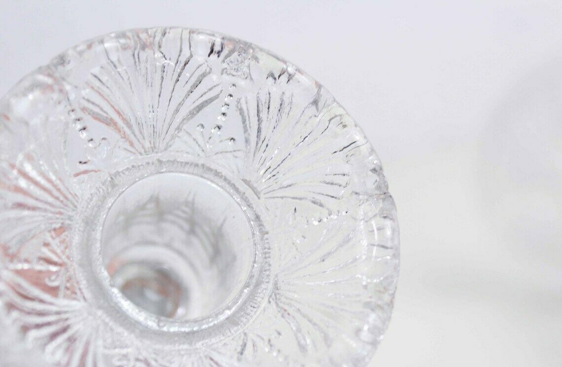 photo furniture Pair Of Glass Candlesticks In The Art Nouveau Style