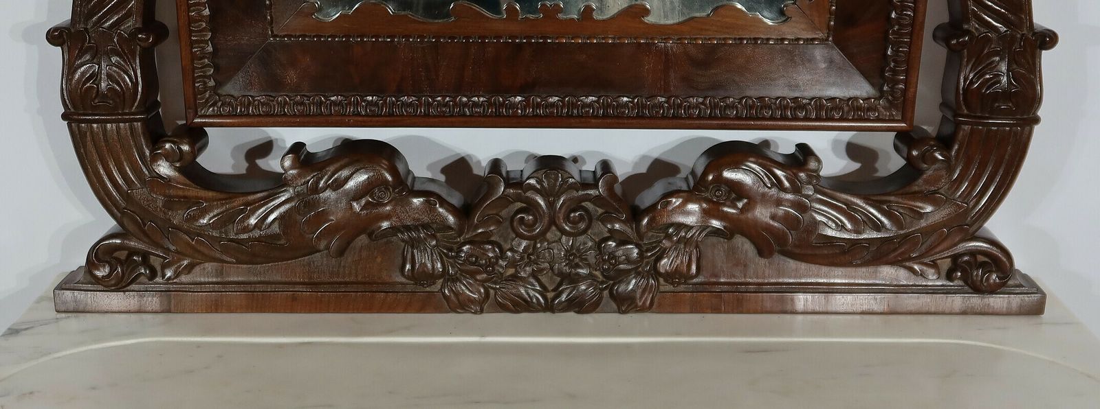 photo for sale Important Writing Dresser In Mahogany, Restoration Period Early, 19th Century