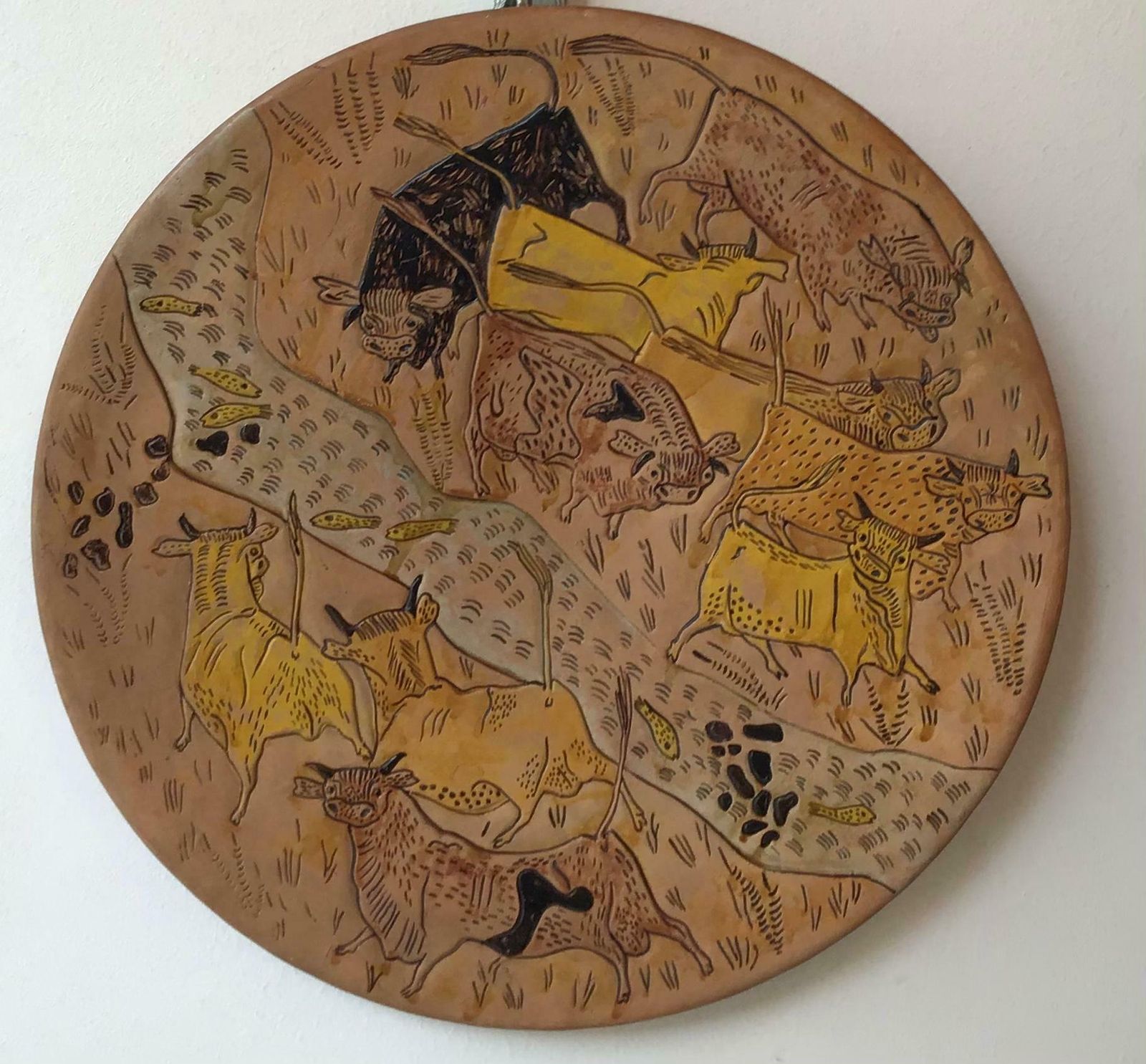 photo for sale Simone Lai /Fancello Plate Wall Terracotta, 1930, Italy