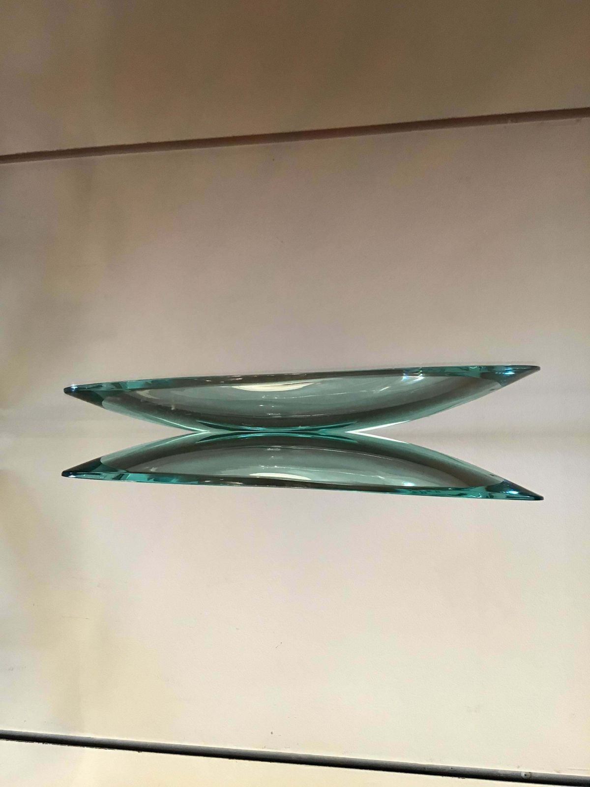 Fontana Arte Centrepiece/Svuota Tasche Glass, 1950, Italy photo 1627.0