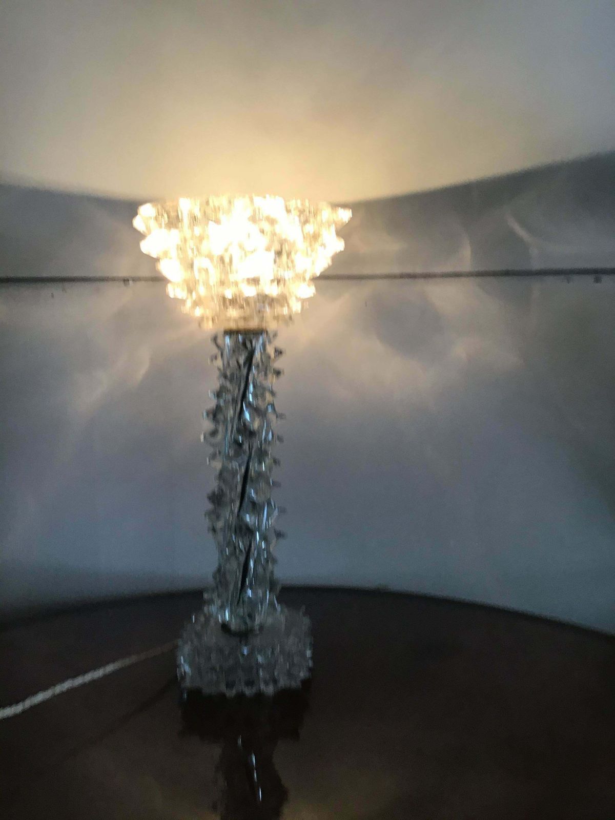 Barovier E Toso Table Lamp Murano Glass Brass “Rostrato”, 1940, Italy photo furniture