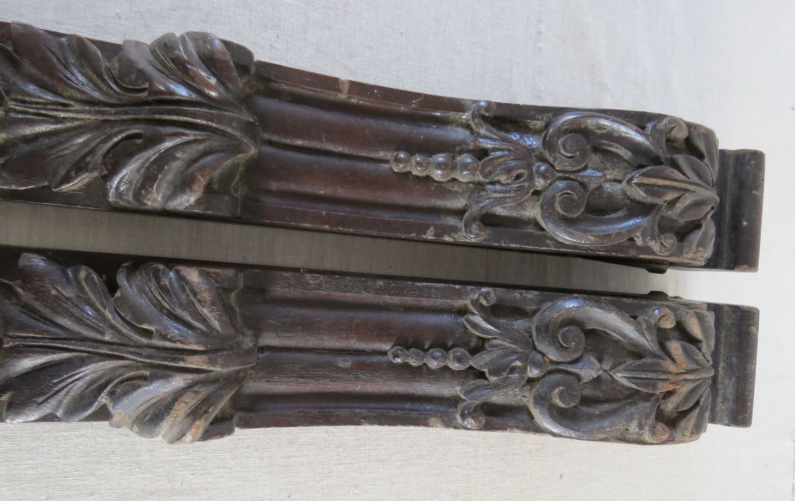 A Pair Of Architectural Columns 19th Century. photo Home Decor