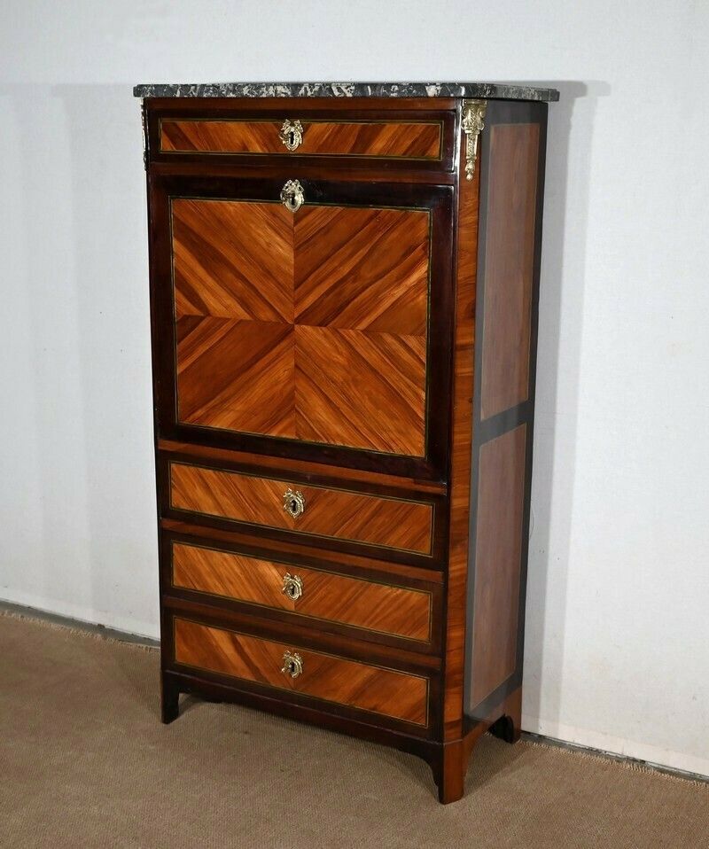 Secretaire In Rosewood, Louis XVI Period   Xviiith photo Furniture