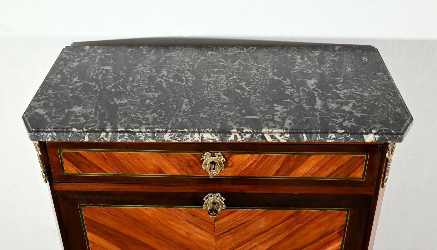 Secretaire In Rosewood, Louis XVI Period   Xviiith photo vinterior