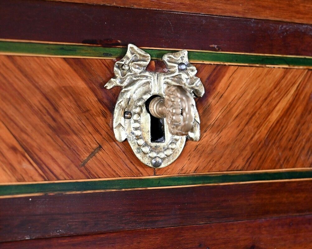 Furniture Secretaire In Rosewood, Louis XVI Period   Xviiith photo