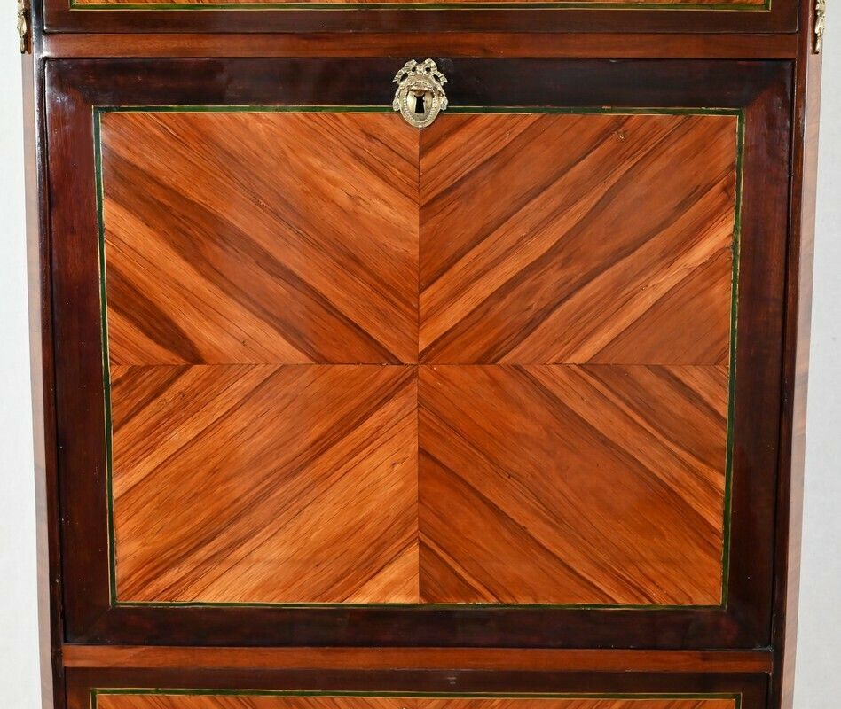 7436.6 Secretaire In Rosewood, Louis XVI Period   Xviiith photo