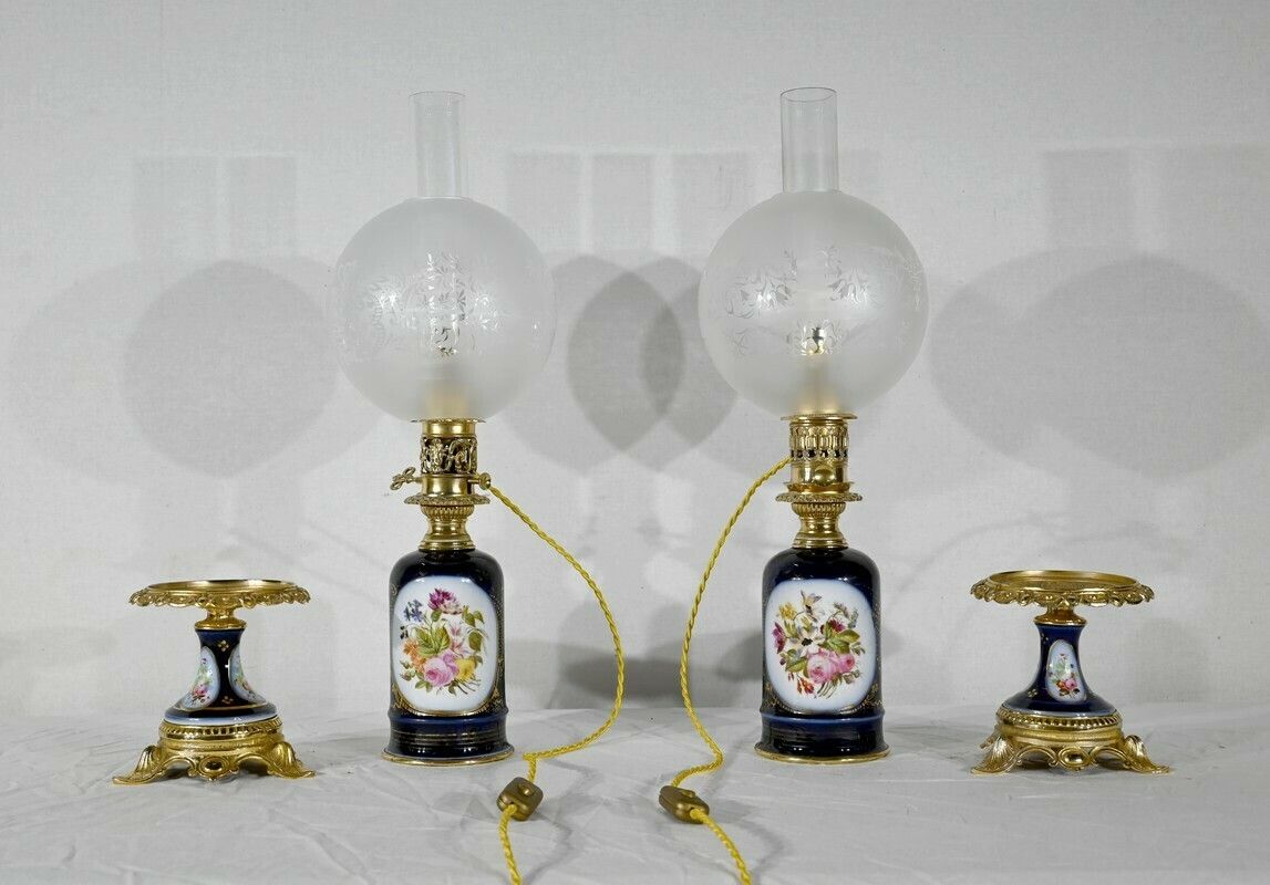 Pair Of Neuburger Lemonon Lamps   Late 19th Century photo 3748.17