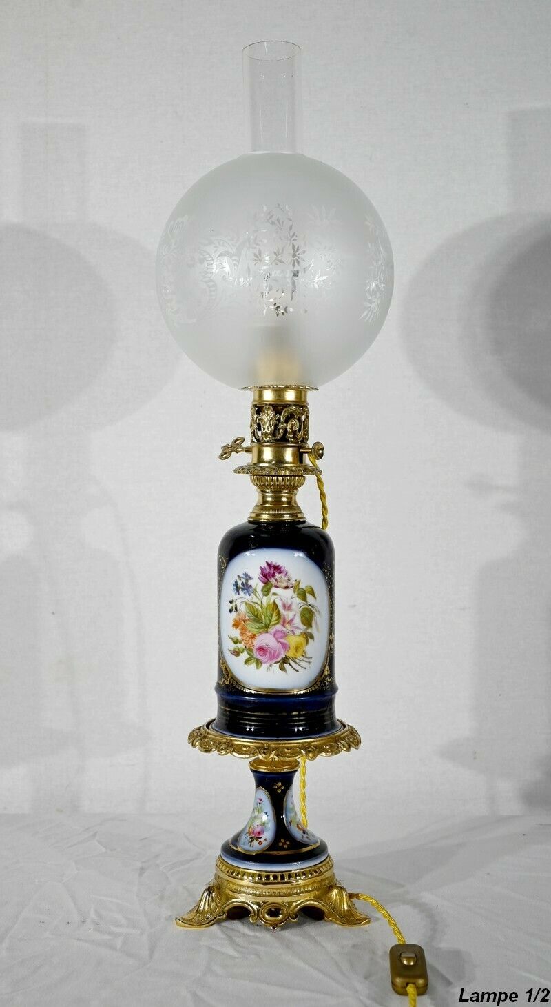 Pair Of Neuburger Lemonon Lamps   Late 19th Century photo vintage