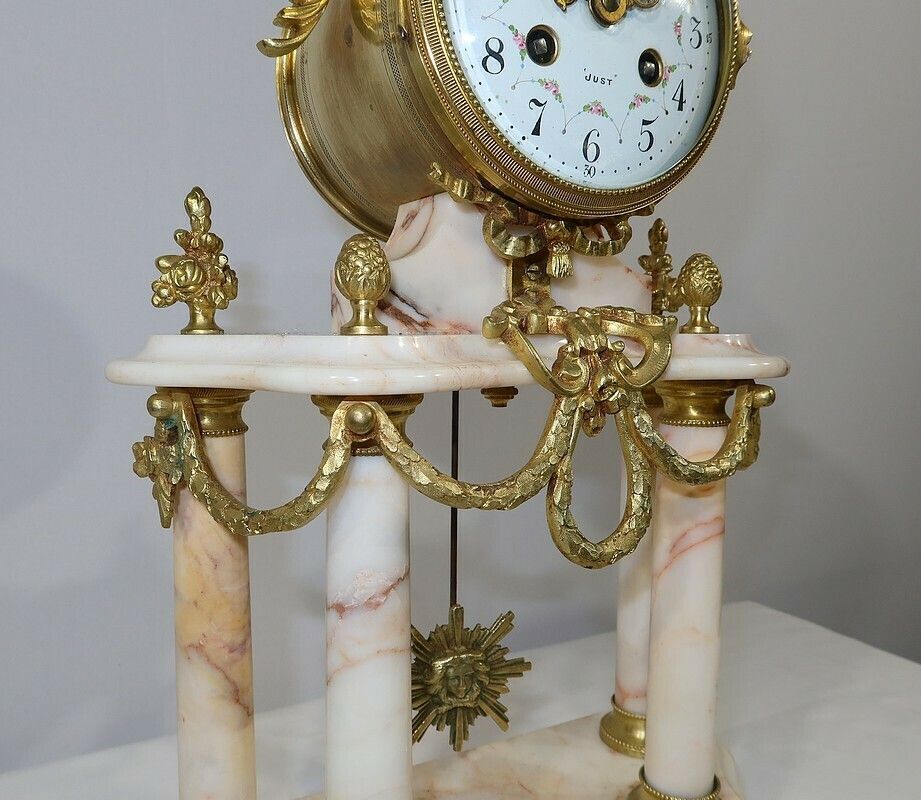 1936.4 Marble And Bronze Fireplace Set, Louis XVI – 19th Style photo