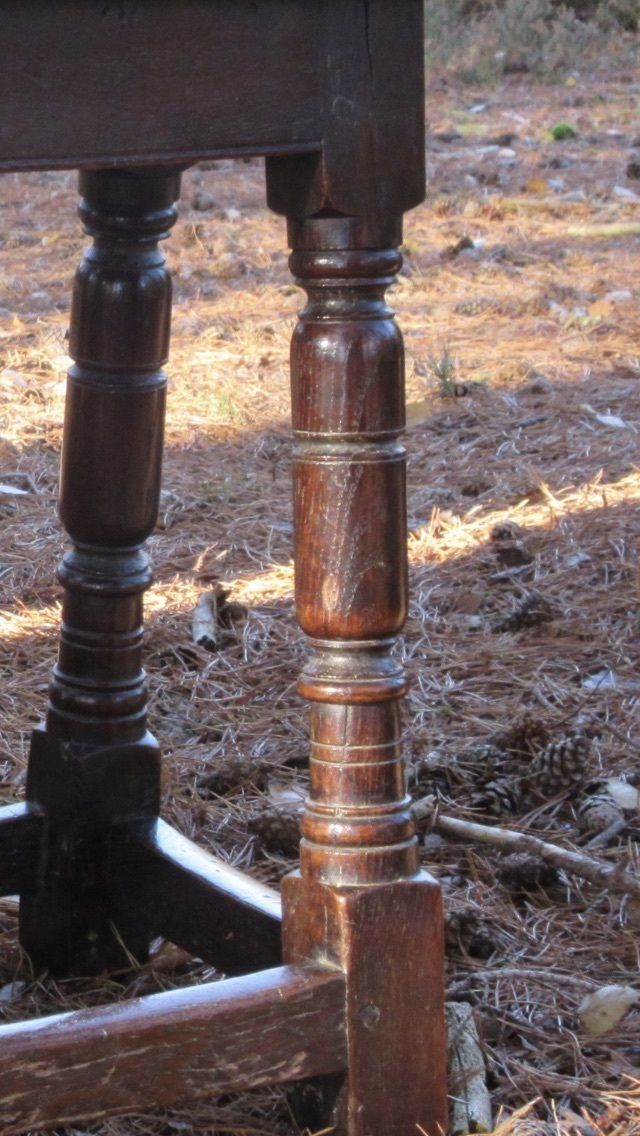 Furniture English Mid – 17th Century Oak Joint Stool, Circa 1650 photo