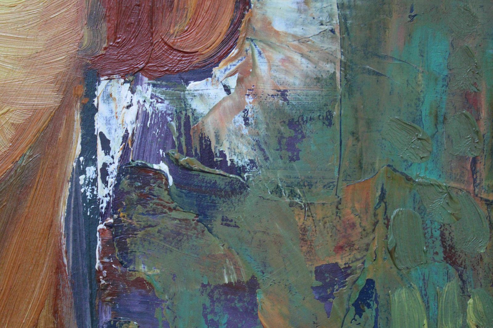 Vladimir Glushenkov The Sun. Portrait. 1973. Cardboard, Oil photo 1619.0