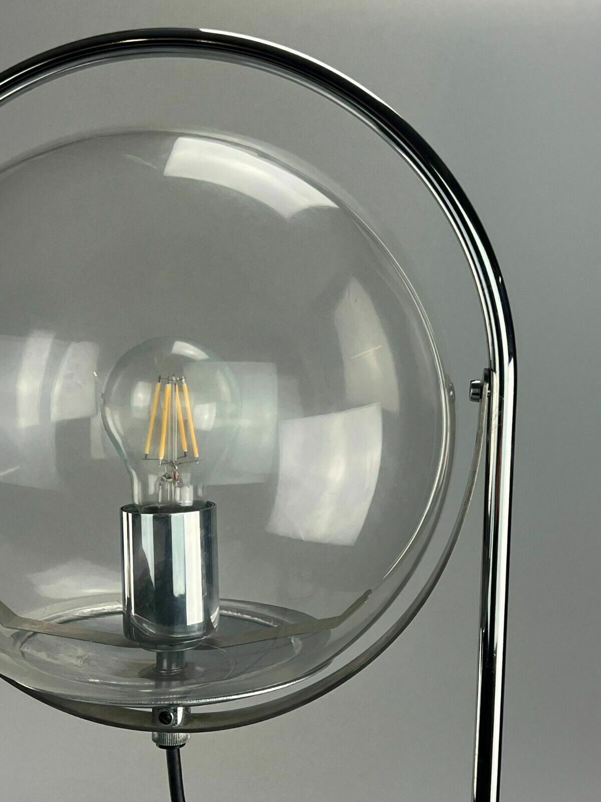 60s 70s Ball Lamp Lamp Light Table Lamp Space Age Design Glass Metal photo buy