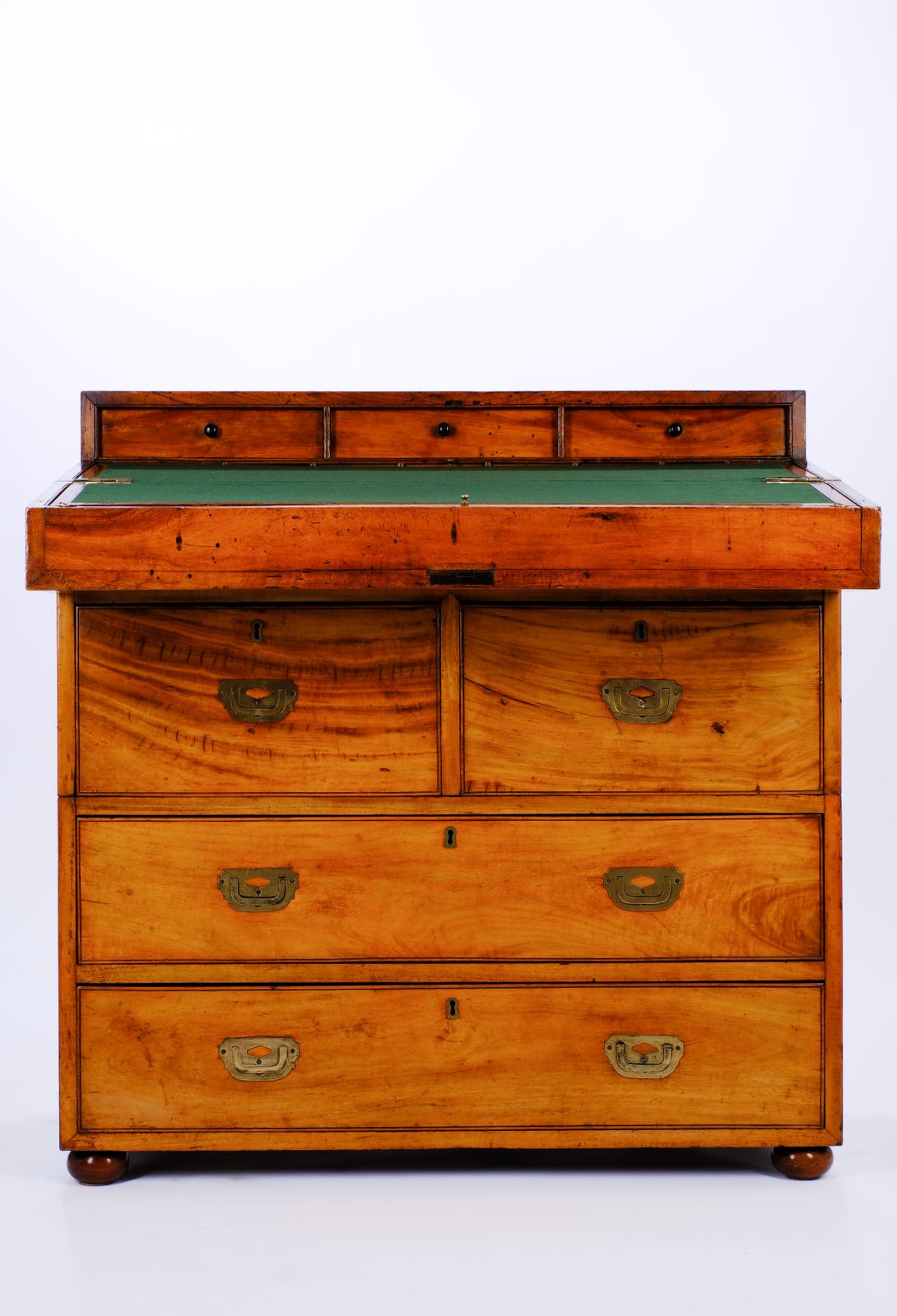 Early C19th Chinese Camphor Wood Secretaire Campaign Chest photo Furniture