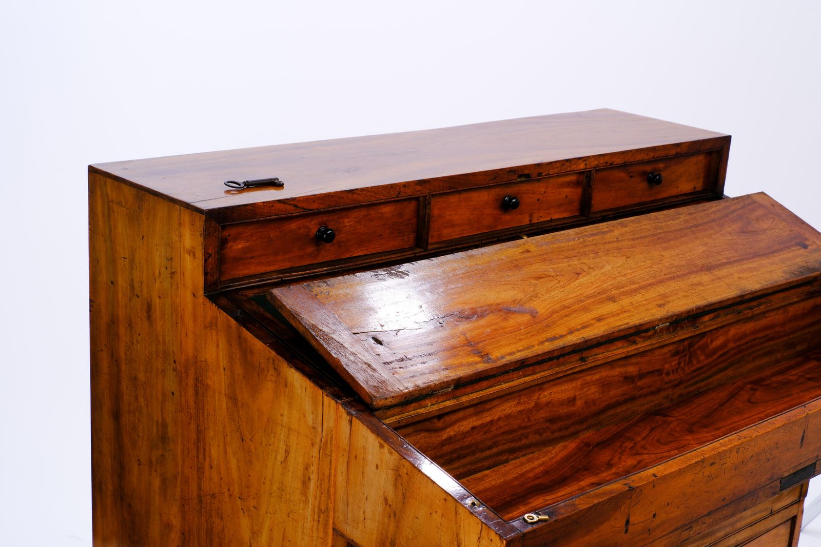 2950.0 Early C19th Chinese Camphor Wood Secretaire Campaign Chest photo