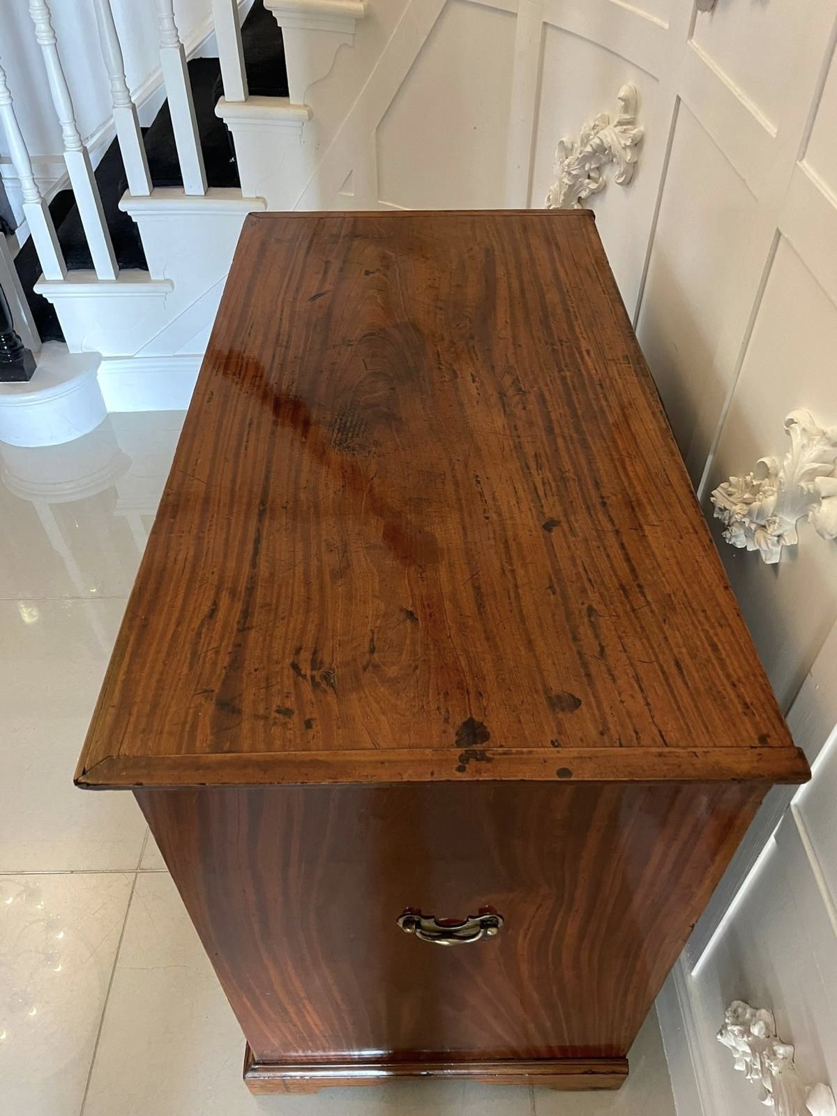 Rare Antique 18th Century George III Solid Satinwood Chest Of 5 Drawers photo vinterior