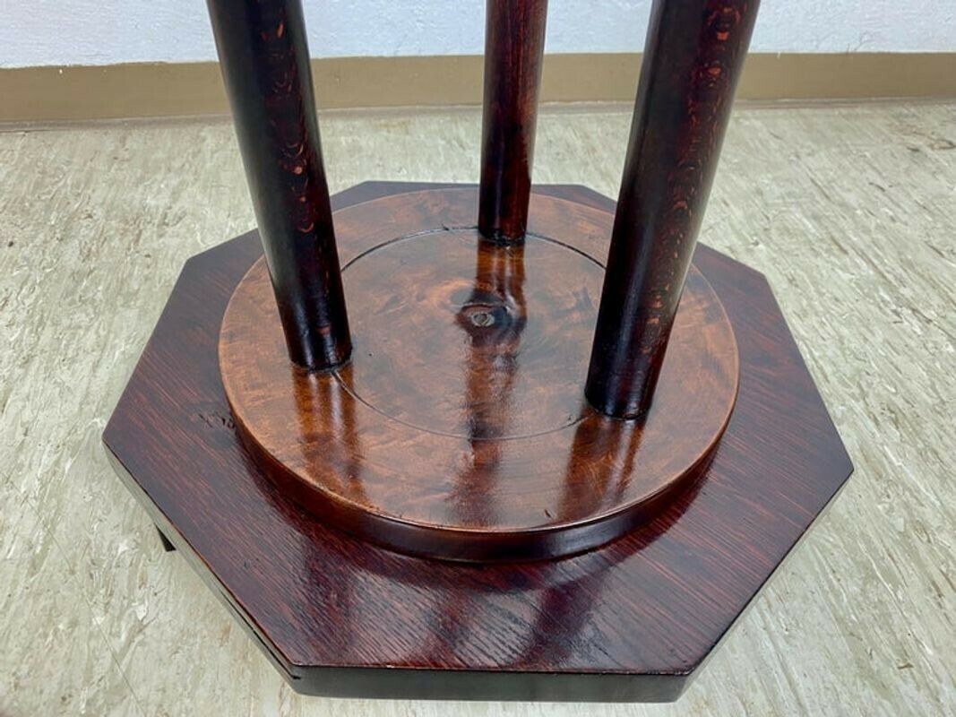 Art Nouveau Bentwood Pedestal Mahogany Look, Austria, Circa 1900 photo for sale