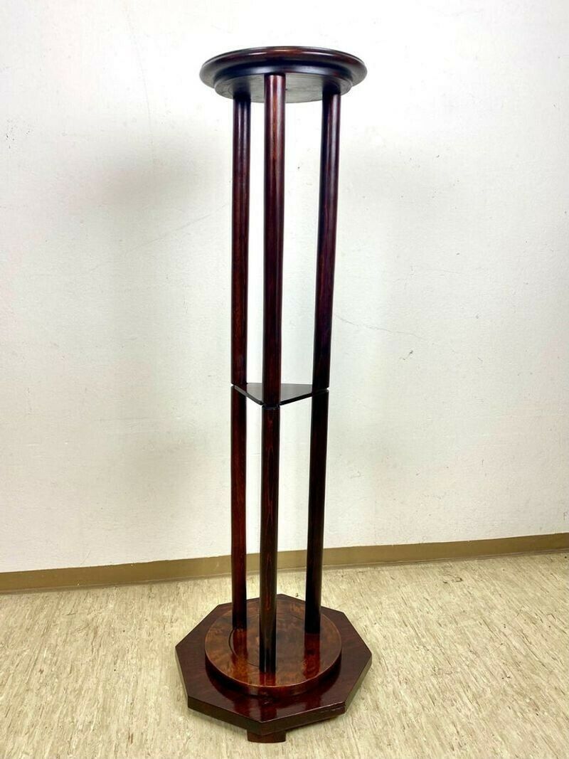 Art Nouveau Bentwood Pedestal Mahogany Look, Austria, Circa 1900 photo Home Decor