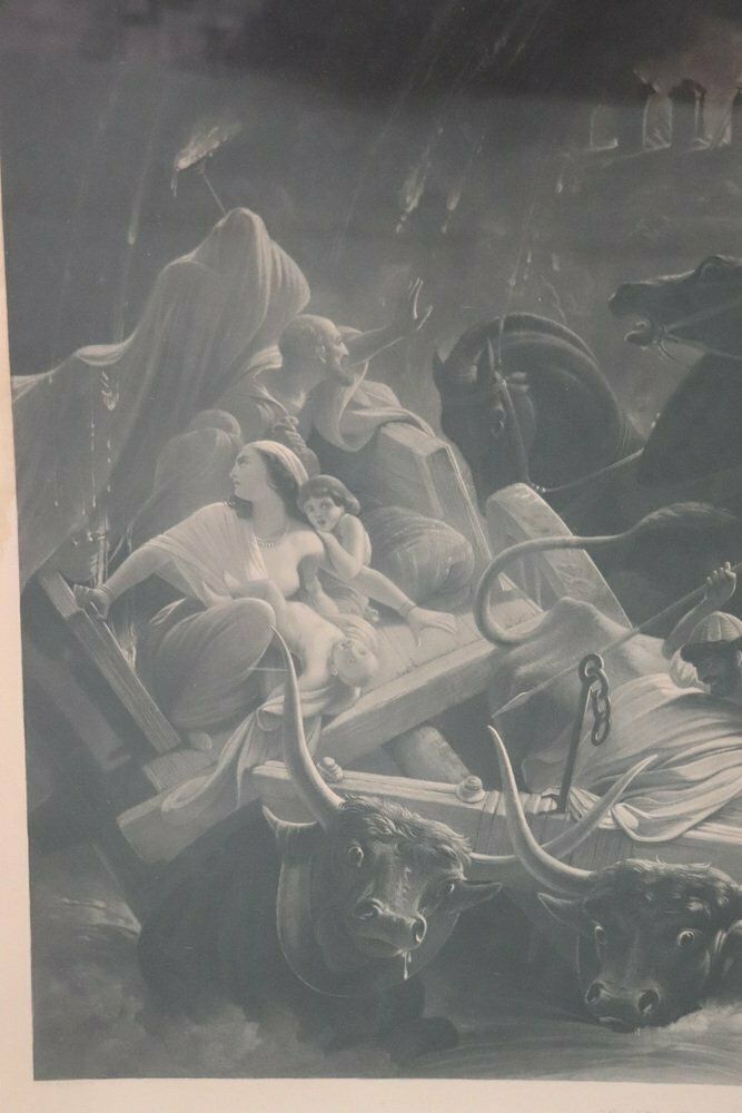 Jean Pierre Marie Jazet, Large Engravings, 19th Century, Framed, Set Of 2 photo Art
