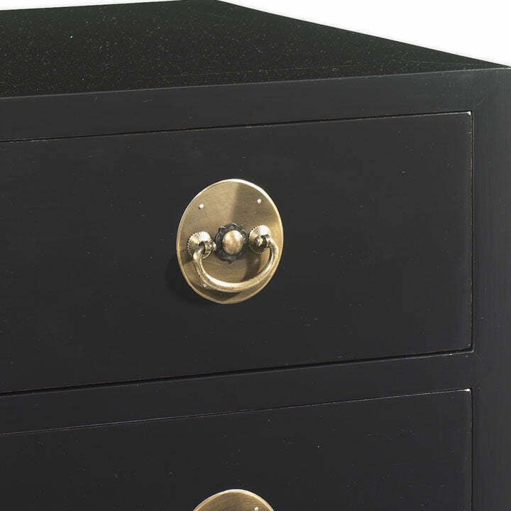 Large Chest Of Drawers, Black Lacquer photo furniture