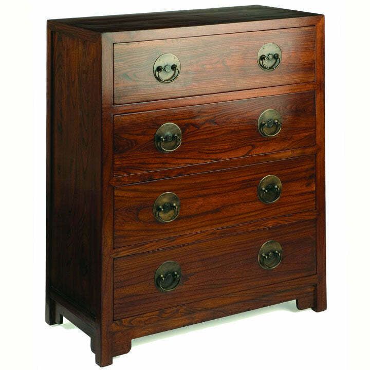 Ming Chest Of Drawers, Warm Elm