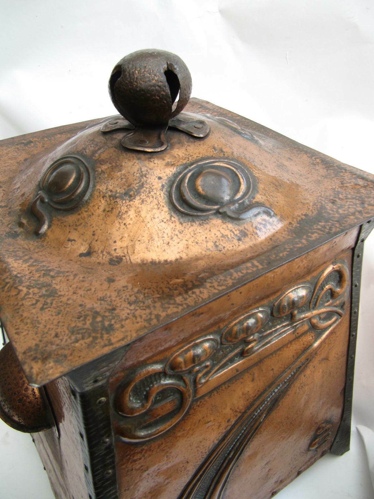 Arts And Crafts Coal Or Log Box 1900s Exceptional Period Detail photo furniture