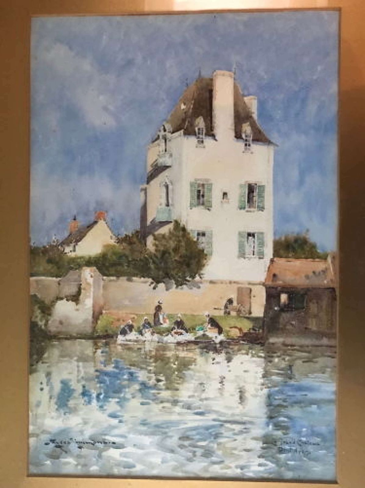 Charles Eyres Simmons, "Le Grand Chateau, Port Aven" photo vinterior
