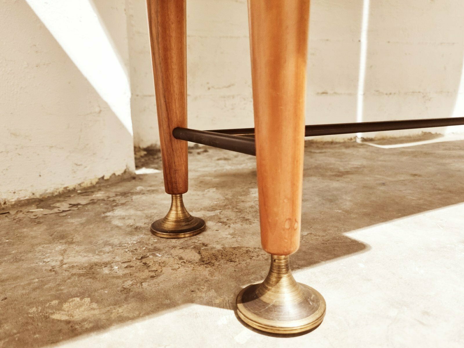 photo vinterior Mid Century Art Deco Style Walnut & Brass Dressing Table By A.A. Patijn For Zijlstra Joure