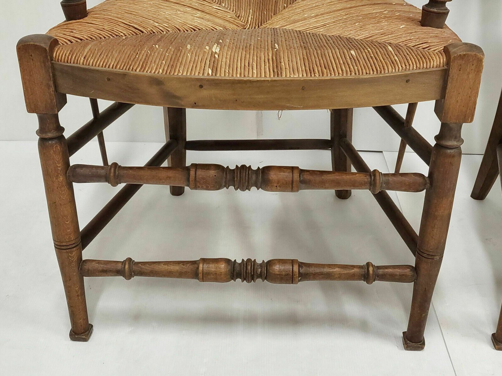 Pair Of Landais Armchairs Early Xxeme The Bird & The Fox Oak Straw 1900 photo 1131.0