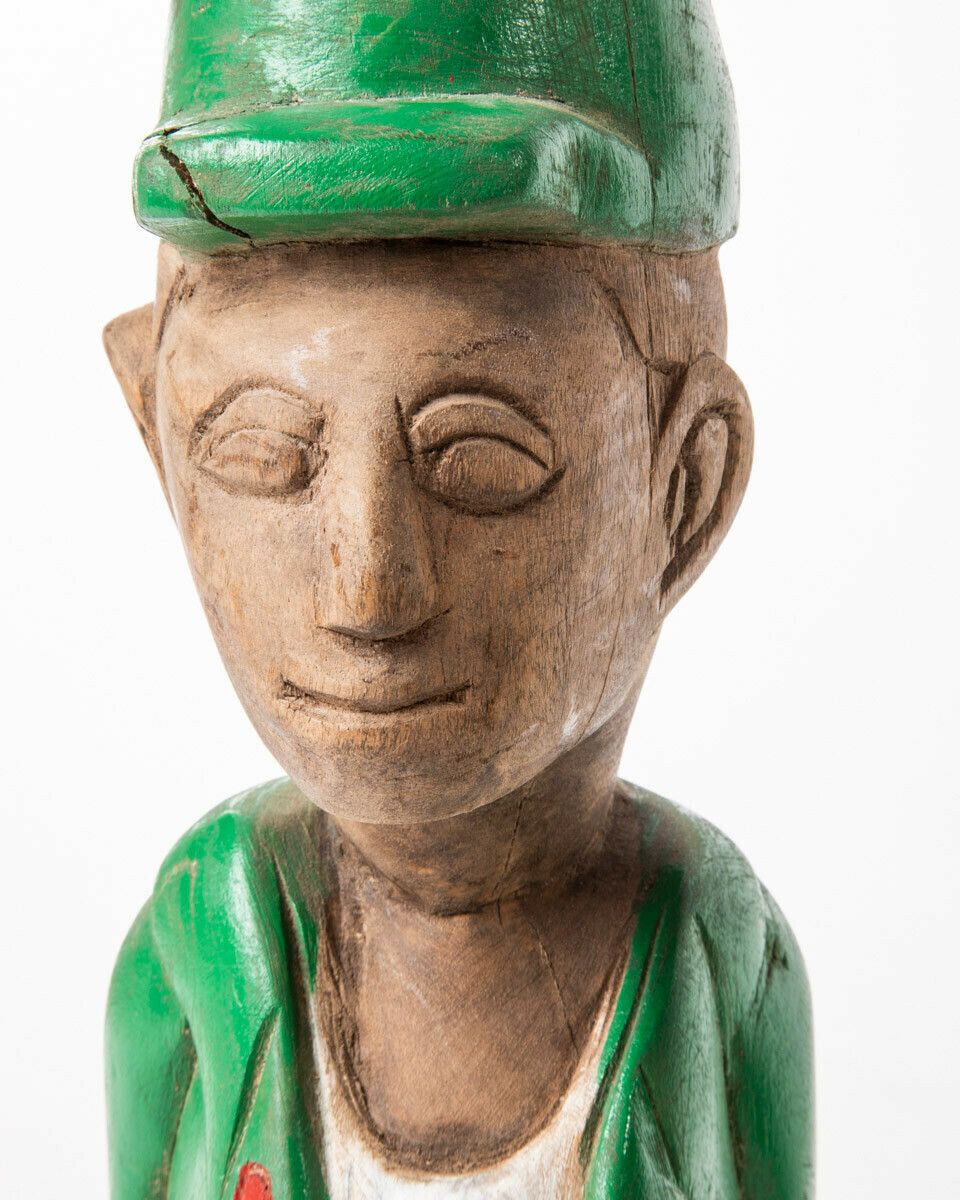 Pair Of African Colonial Wooden Statues photo for sale