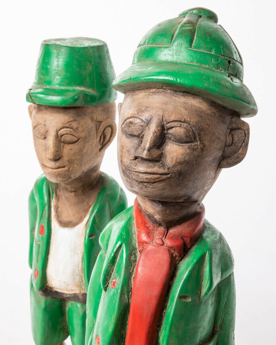 Pair Of African Colonial Wooden Statues photo 199.0