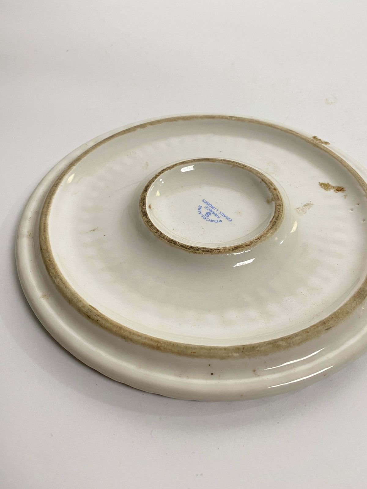 Porcelain Centre Table Or Trivet, In Limoges Cèramic, Made In France, Circa 1960 photo for sale