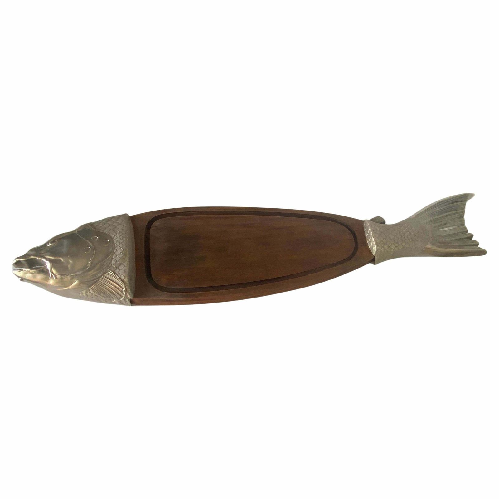 Cutting Board Or Wooden Chopping Old Patina, Brown Colour, French 20th Century