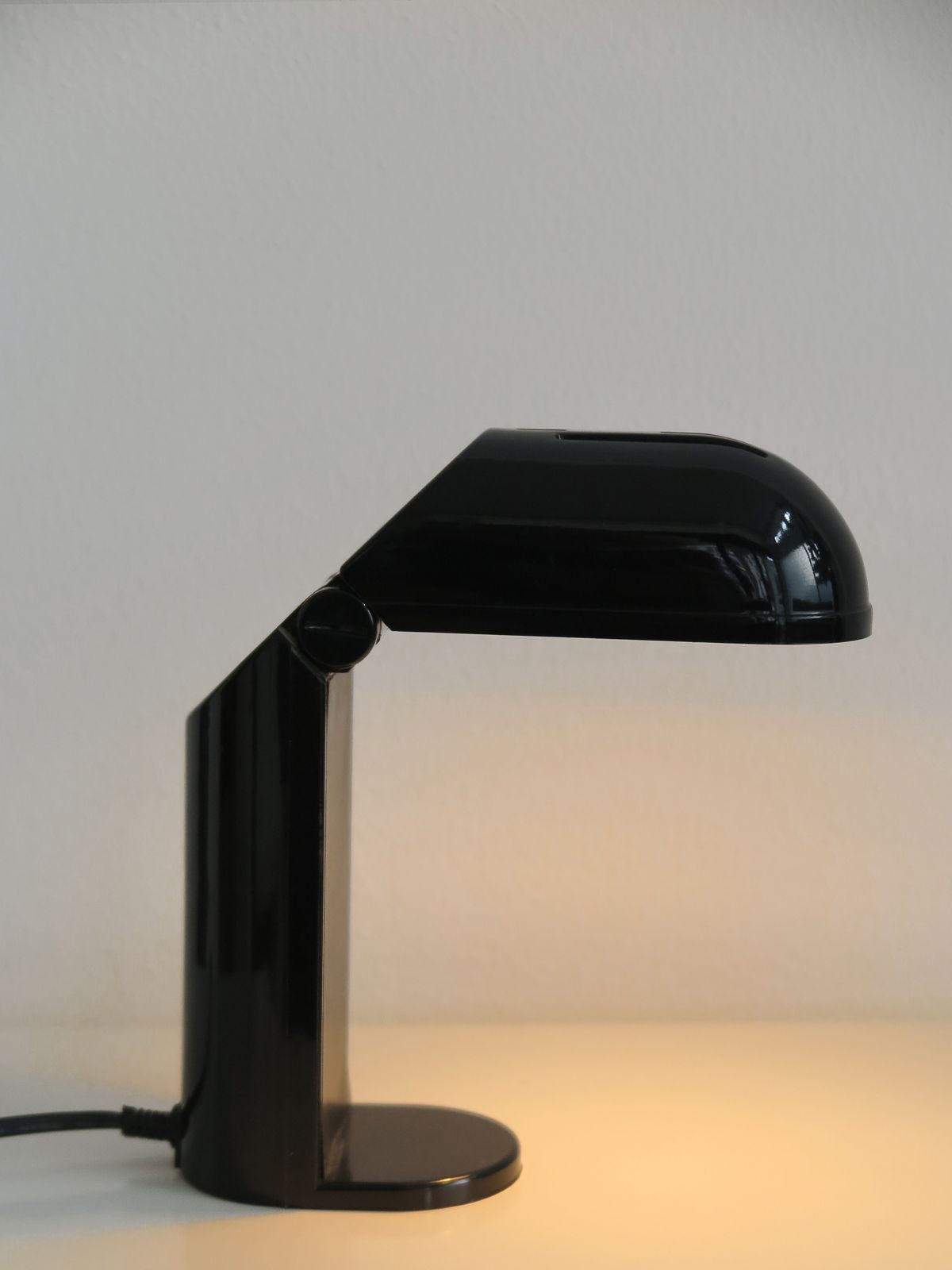 Couple Of Black & White Italian Table Lamps, 1960s photo buy