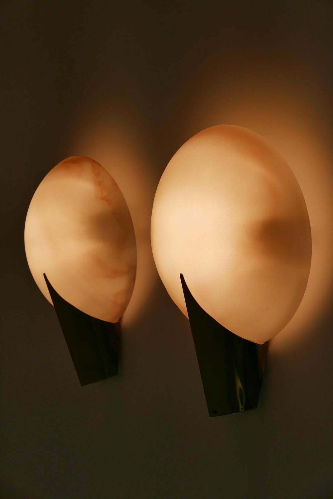 Set Of Two Elegant Modernist Wall Lamps Or Sconces By J.T. Kalmar, 1980s Austria photo for sale