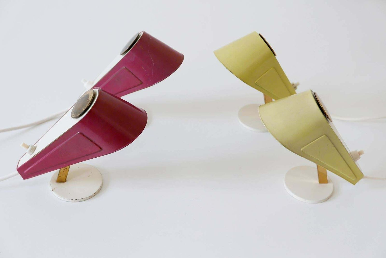 photo buy Set Of Four Lovely Mid Century Sparrow Bedside Table Lamps, 1950s, Germany